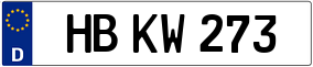 Trailer License Plate